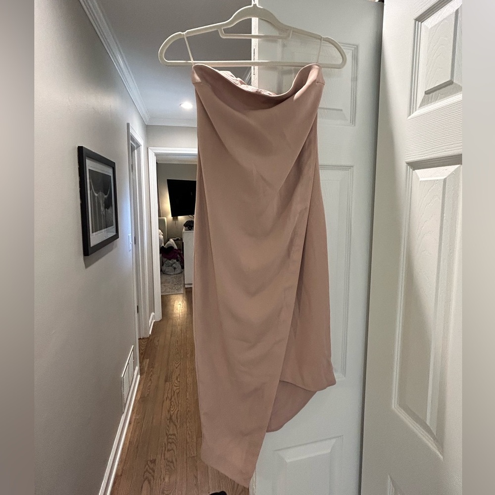 Strapless Hemline Dress